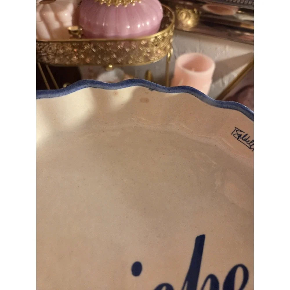 vintage Baldelli Italy scalloped quiche pan